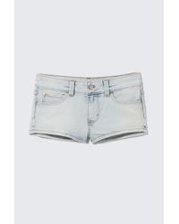 Cheap Monday - Booty Bei Low Rise Mini Denim Shorts - Lyst