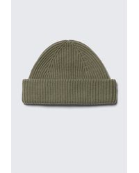 Weekday - Fold Knit Wool Blend Beanie - Lyst