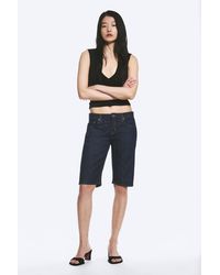 Weekday - Atom Low Rise Regular Knee-Length Denim Shorts - Lyst
