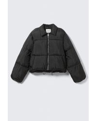 Monki - Collared Puffer Jacket - Lyst