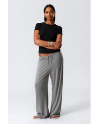 Weekday - Wide-Leg Pull-On Lyocell Trousers - Lyst