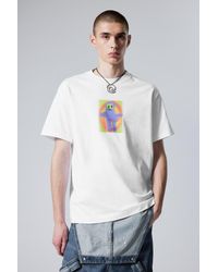 Weekday - Oversized-T-Shirt Mit Grafikprint - Lyst