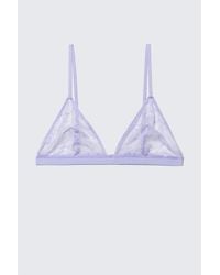 Weekday - Swirly Lace Triangle Bra - Lyst