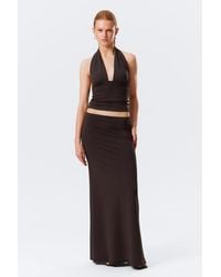 Weekday - Mid Rise Slim Fit Maxi Skirt - Lyst