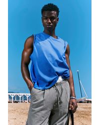 Weekday - Loose Fit Raw Hem Square Tank Top - Lyst