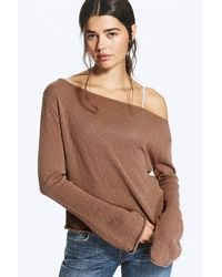 Monki - Relaxed Knitted Boat-Neck Sweater - Lyst