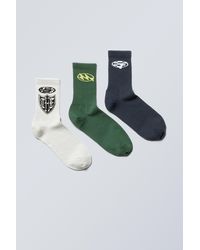 Weekday - 3-pack Sport Graphic Socks - Lyst