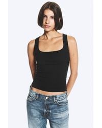 Weekday - Slim Square Neck Ribbed Tank Top - Lyst
