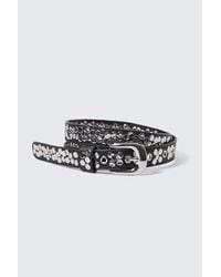 Weekday - Faux Leather Layered Stud Belt - Lyst