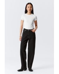 Weekday - Rail Jeans Mit Mittelhohem Bund Und Geradem Bein - Lyst