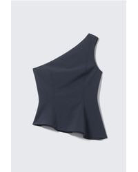 Weekday - Asymmetric One-Shoulder Fitted Top - Lyst