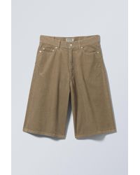 Weekday - Astro Loose Baggy Corduroy Shorts - Lyst
