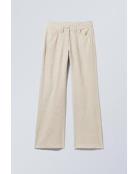 Weekday - Regular Fit Linen Blend Trousers - Lyst