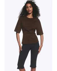 Monki - Fitted Dart Detail T-Shirt - Lyst