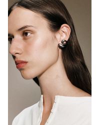 Weekday - Sculptural Wave Earring - Lyst