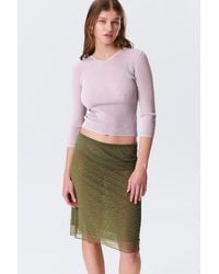 Monki - Slim Knitted V-Neck Sweater - Lyst