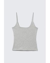 Monki - Slim Strap Tank Top - Lyst