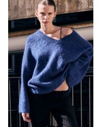 Weekday - Mohair-Blend V-Neck Sweater - Lyst