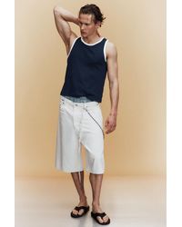 Weekday - Contrast Trim Cotton Tank Top - Lyst