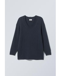 Weekday - Oversized-Pullover Aus Wollmischung Eden - Lyst