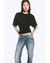 Weekday - Draped Fitted T-Shirt - Lyst
