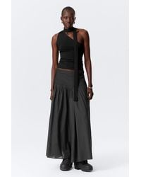 Weekday - Pleated Mid Rise Maxi Skirt - Lyst