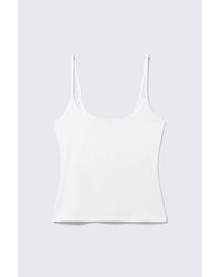 Monki - Slim Strap Tank Top - Lyst