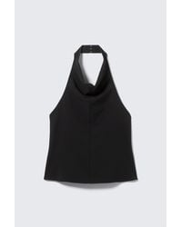 Weekday - Draped Halter Cowl-Neck Top - Lyst