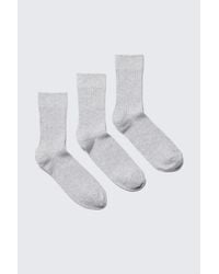 Weekday - 3-Pack Ribbed Crew Socks - Lyst