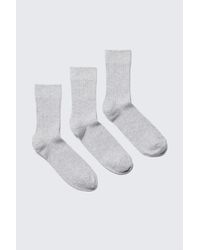 Weekday - 3-Pack Ribbed Crew Socks - Lyst