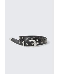 Weekday - Metal Eyelet Faux Leather Belt - Lyst