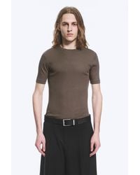 Weekday - Boxy Slim Fit Ribbed T-Shirt - Lyst