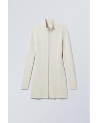 Weekday - Laila Long Zip Cardigan - Lyst