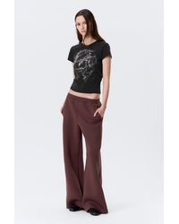 Weekday - Relaxed Barrel Leg Scuba Sweatpants - Lyst