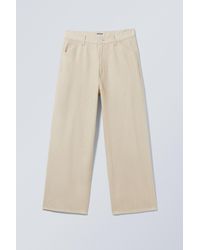 Weekday - Astro Loose Baggy Leg Linen-Blend Trousers - Lyst