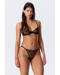 Weekday - 2-Pack Sheer Lace Tanga Thongs - Lyst