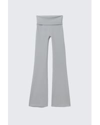 Weekday - Folded Waist Flared Yoga Tights - Lyst