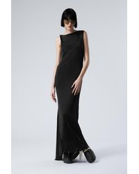 Weekday - Ärmelloses, Drapiertes Maxikleid - Lyst