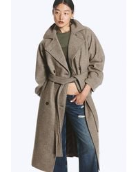Weekday - Kia Oversized Wool-Blend Double-Breasted Coat - Lyst