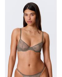Weekday - Sheer Lace Underwire Bra - Lyst