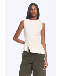 Weekday - Sleeveless Asymmetric Peplum Top - Lyst