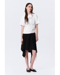 Weekday - Asymmetric Mid Rise Wrap Midi Skirt - Lyst