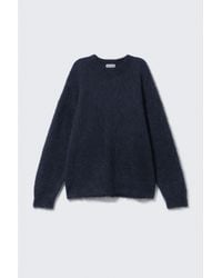 Weekday - Oversized Knitted Mohair Blend Sweater - Lyst