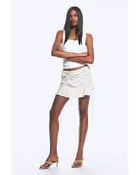 Weekday - Ruched Mini Skirt - Lyst