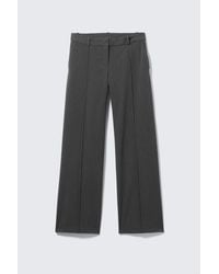 Weekday - Low Rise Straight Suiting Trousers - Lyst