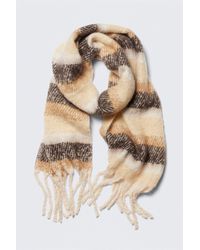 Monki - Chunky Fringed Scarf - Lyst