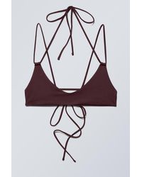 Weekday - Strappy Bikini Top - Lyst