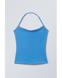 Weekday - Strap Halter Tank Top - Lyst