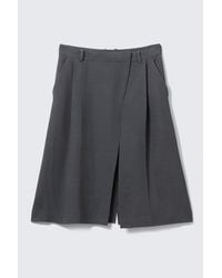 Weekday - Asymmetric Linen-Blend Suiting Skirt - Lyst