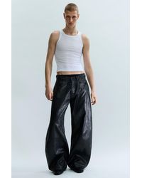 Weekday - Cracked Loose Fit Barrel Leg Jeans - Lyst